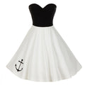 Vintage Elegant Strapless A-Line Dress for Women