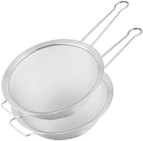 8.7" Large Fine Mesh Strainer Set