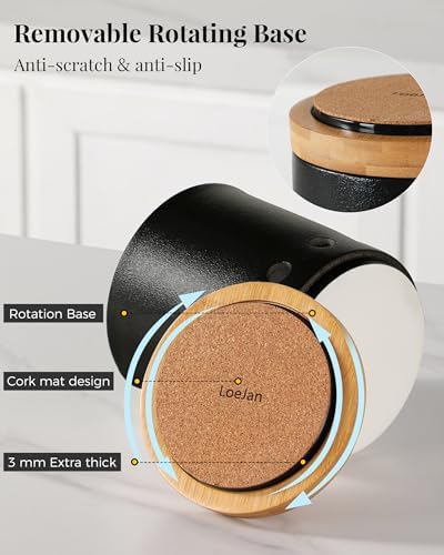 LoeJan 360° Rotating Ceramic Utensil Holder