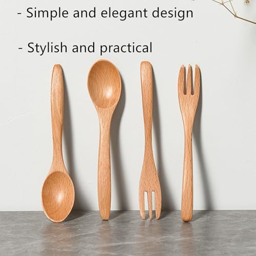 Wood Fork for Cooking, Meat Serving Forks Salad Servers Spaghetti Forks for