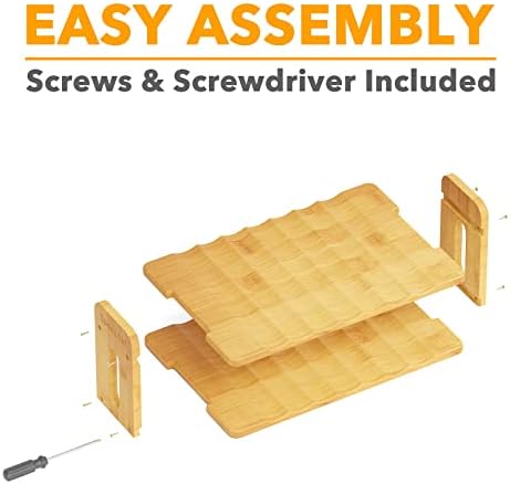 SpaceAid Bamboo Water Bottle Organizer