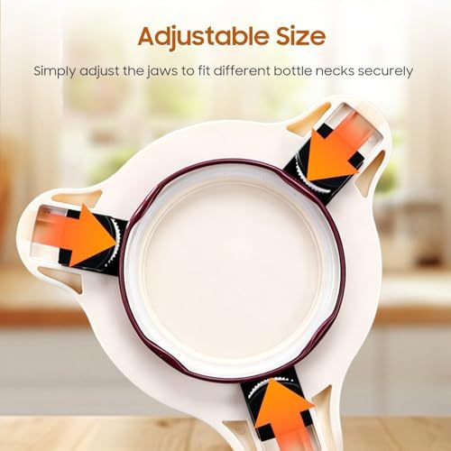 4-in-1 Adjustable Stainless Steel Jar Opener