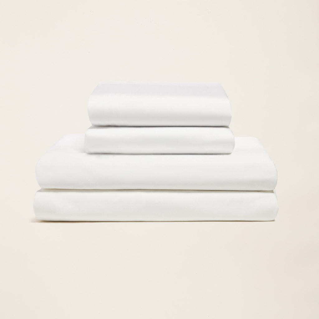 Australian Cotton Sateen Sheet Set in Solid and Stripe - Image 27
