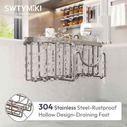 SWTYMIKI Sponge Holder for Kitchen Sink