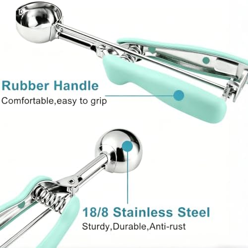 HOMURE H Cookie Scoop Set, Include 1 Tbsp/2 Tbsp/3 Tbsp, Cookie Dough Scoop
