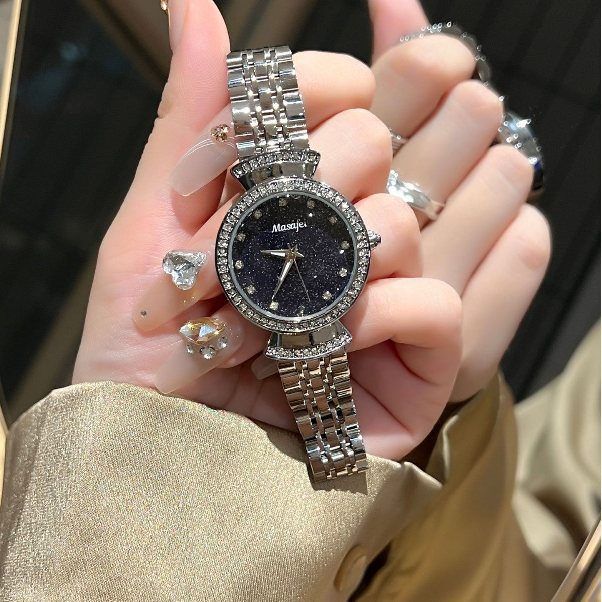 Starry Sky Fritillary Marble Watch For Women