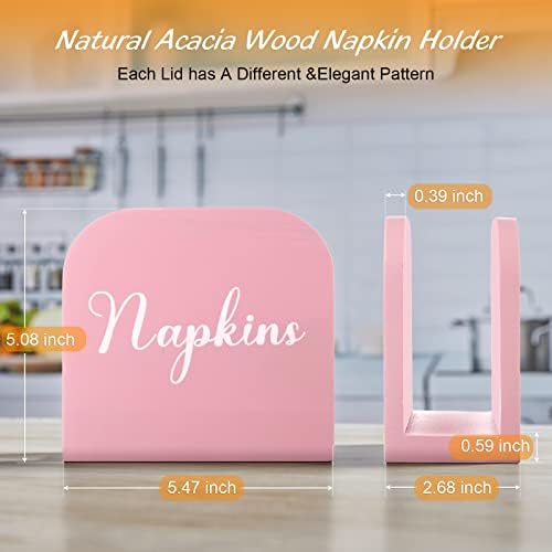 ALELION Pink Napkin Holder for Table