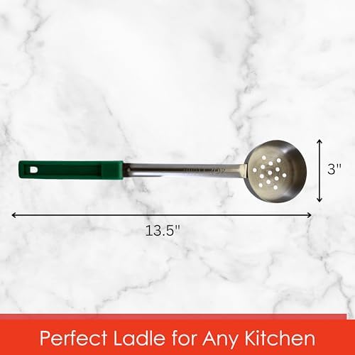 4 oz Slotted Stainless Steel Portion Control Ladle Spoodle -