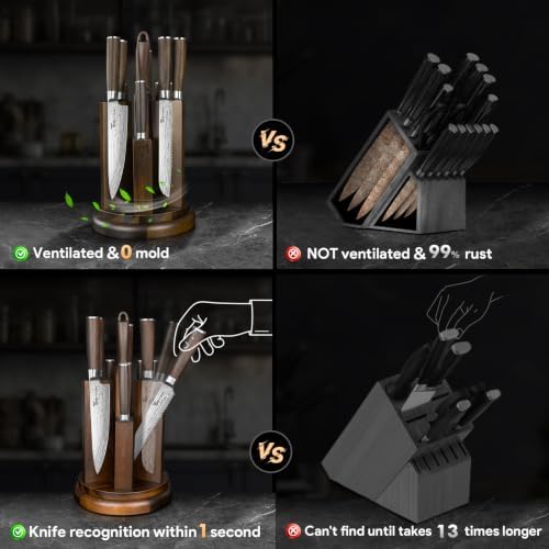 SYOKAMI 14-Piece Kitchen Knife Set