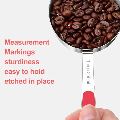 Bopei 10-Pcs Stainless Steel Measuring Cups & Spoons Set