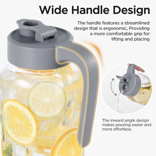 Mason Jar Pitcher, Glass Pitcher