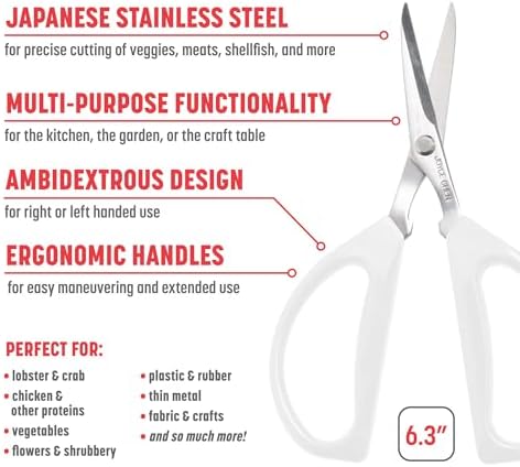 Joyce Chen Original Unlimited Kitchen Scissors All Purpose Kitchen Shears
