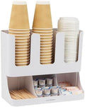 Mind Reader Cup and Condiment Station, 13 Inch Countertop Coffee Bar Organizer