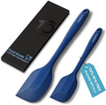 BPA Free Silicone Spatula Turner Mixing Set, Classic Blue
