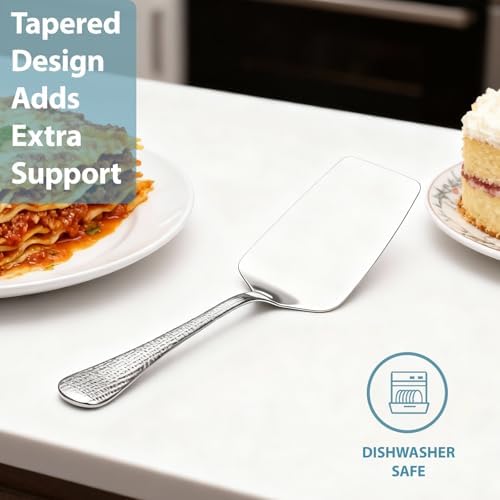 Professional Stainless Steel Lasagna Server, 11.5 inch Textured Sturdy