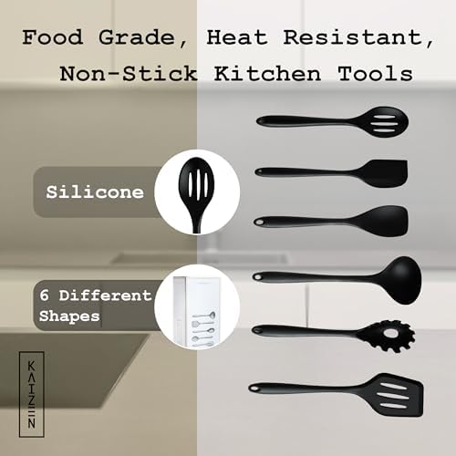 KAIZEN 6 Piece Silicone Utensils Set