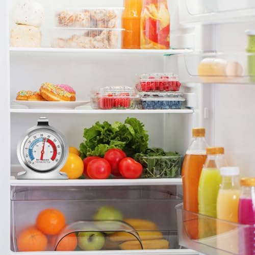 16 Pack Refrigerator Thermometer Large Dial Freezer Thermometer