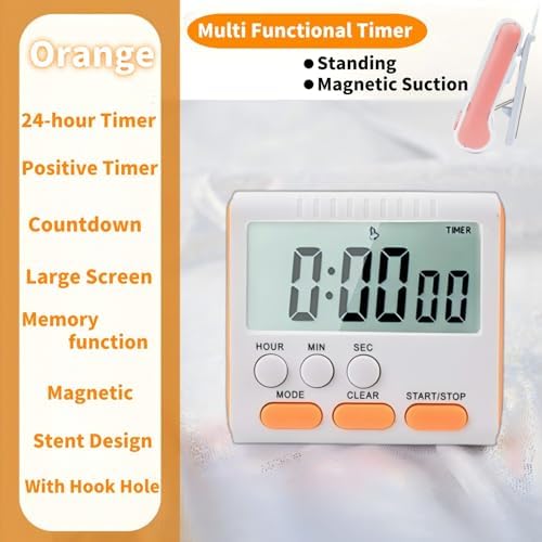 24 Hour Digital Timer Magnetic Kitchen Timer