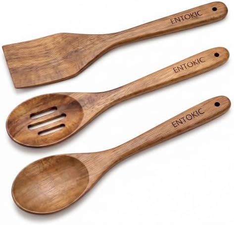 Acacia Wooden Spatula Set 3 Pack Kitchen Utensils