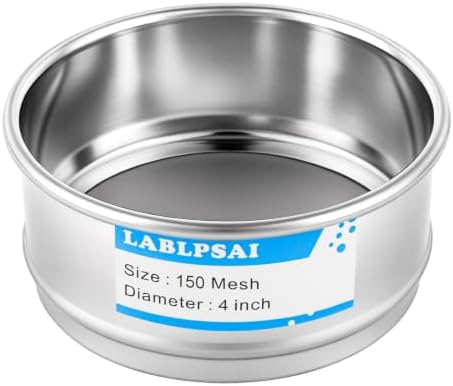 150 Mesh Lab Sieves 4" Diameter 304 Stainless Steel Wire Cloth Test Sieve