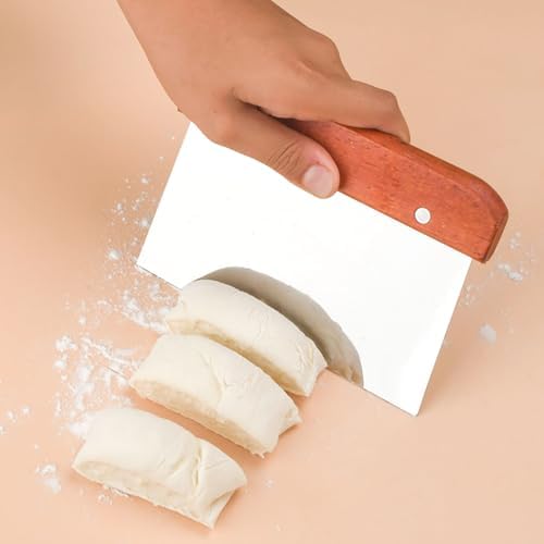 Cream Scraper, 5 Inch x 4.5 Inch Stainless Steel