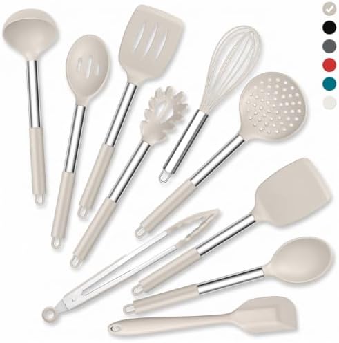 Onader Silicone Kitchen Utensils Set of 10, Cooking Utensils