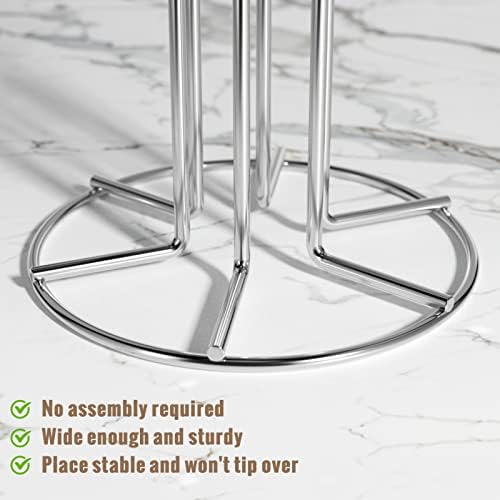 HULISEN Mug Tree for Large Cup, 6 Hook Countertop Coffee Mug Holder