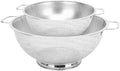 2PCS Colander for Kitchen, 3QT and 5QT, Stainless Steel Colander Strainer