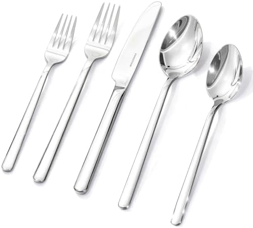 KINGSTONE 40 Piece Silverware Set, Flatware Set