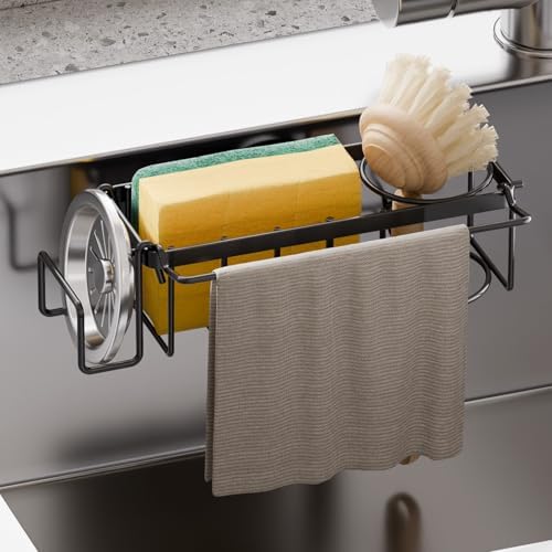 TAILI 4-in-1 Sponge Holder for Kitchen Sink
