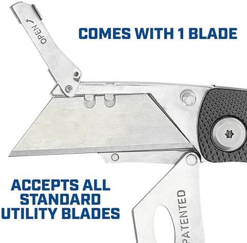 Sheffield Folding Utility Knife, Accepts Standard Utility Knife Blades