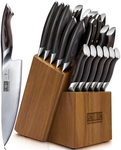HOSHANHO 20PCS Knife Set, Ultra Sharp Japanese Kitchen Knife Set
