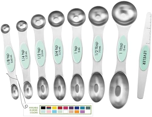 Spring Chef Stainless Steel 8 Magnetic Measuring Spoons