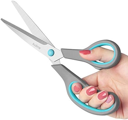 Asdirne Scissors Set of 4, Premium Stainless Steel Razor Blades, Ergonomic