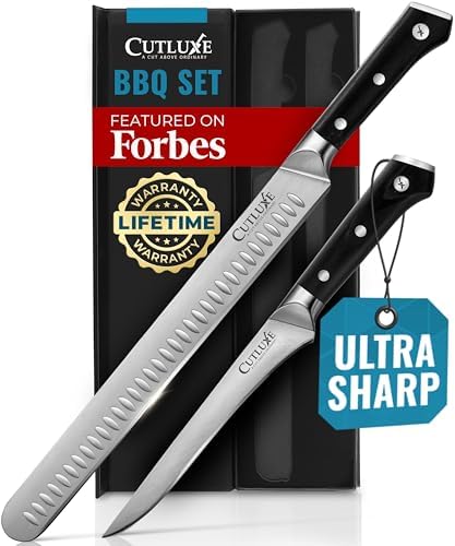 Cutluxe Carving Knife Set, Brisket Slicing & Boning Knife