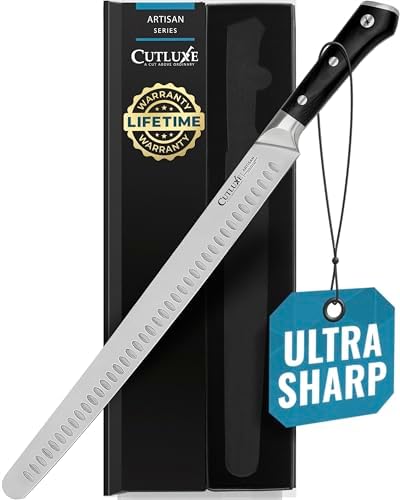 Cutluxe 14" Slicing Carving Knife – Extra-Long Brisket Knife