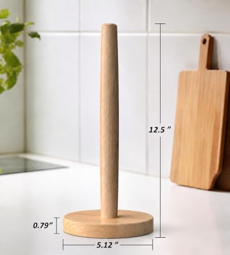 KitchLife Wooden Paper Towel Holder Countertop