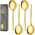 4 Piece Serving Spoons Set, 9.2-Inch Includes 4 Large Spoons