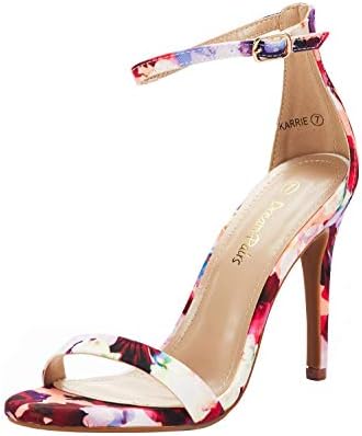 Women's Black Stiletto Ankle Strap Sandals Open Toe Party Heels - Image 11