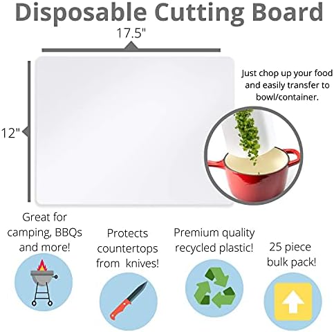 Crown Display 50 Count Premium Quality Disposable Cutting Boards ~10 Inch X