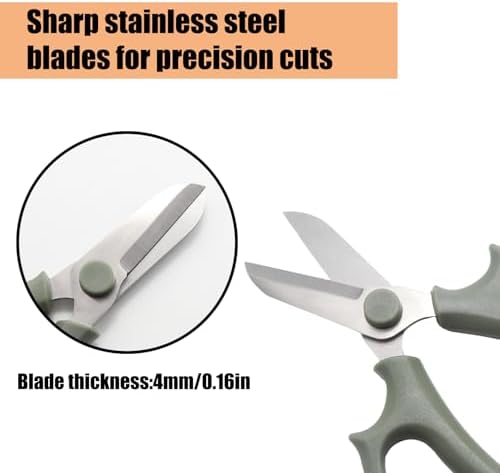 Flower Shears Green Floral Scissors Strong Flower Stem Cutter Pruning Shears