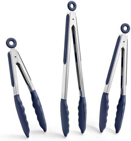 Doosu Kitchen Tongs with Silicone Tips
