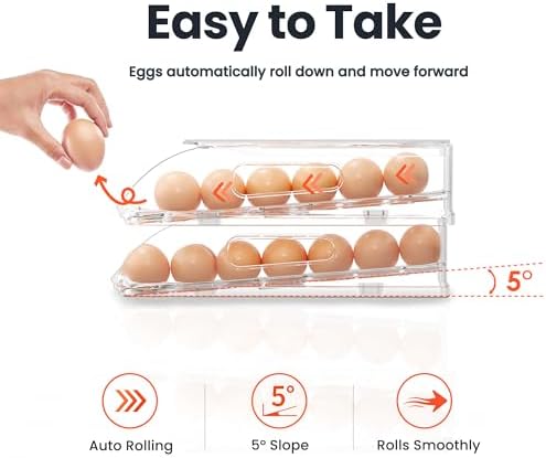 SMRCAD 18-Egg Holder for Fridge
