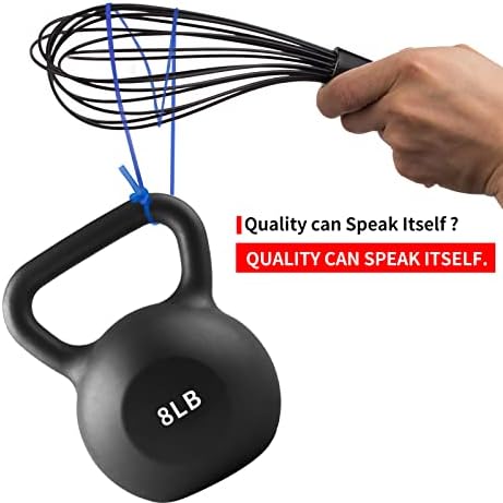 TEEVEA Silicone Whisk Set, Stainless Steel Handle, Heat Resistant Nonstick