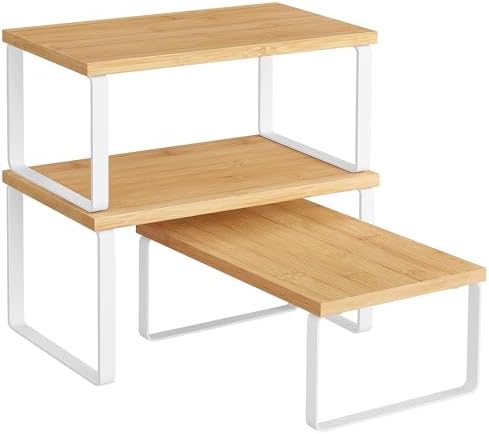 SONGMICS Cabinet Organizer Shelf, Kitchen Storage