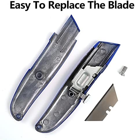DIYSELF 2 Pack Utility Knife, All Metal Retractable Box Cutters