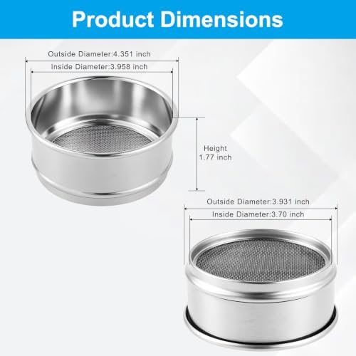 150 Mesh Lab Sieves 4" Diameter 304 Stainless Steel Wire Cloth Test Sieve