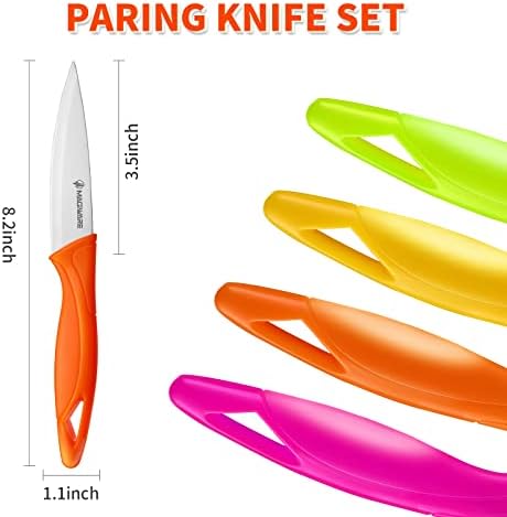 Magiware Paring Knife, Small Kitchen Vegetable Fruit Knives, 3.5 Inch Ultra