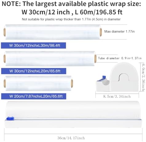 Refillable Plastic Wrap Dispenser