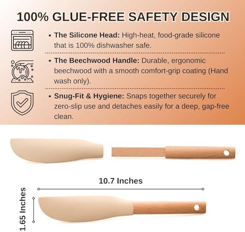 10.7" Long Silicone Jar Spatula